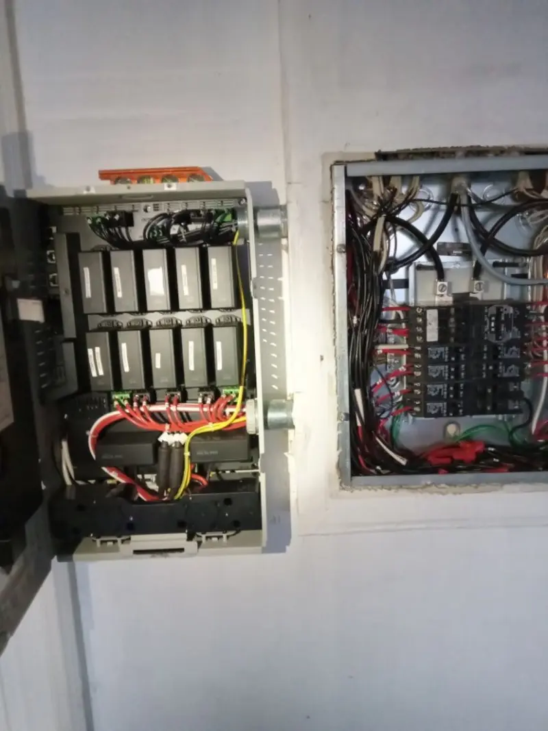 Electrical panel upgrade completed for Ring Doorbell Installation in Little Falls